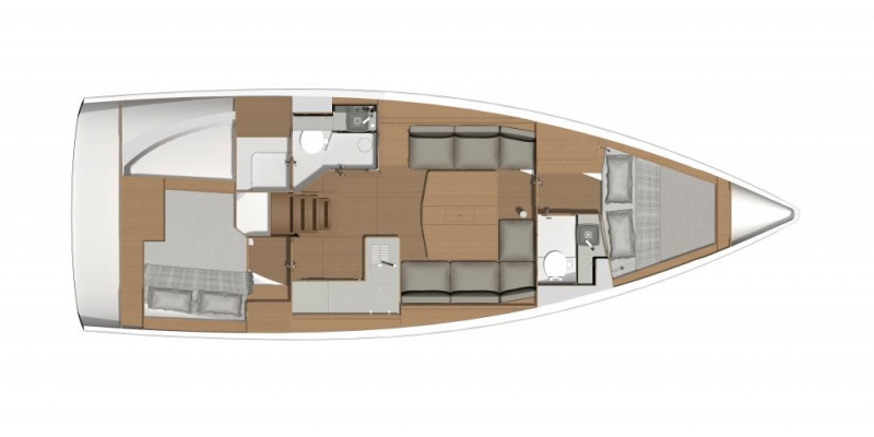 Dufour 390 layout 3