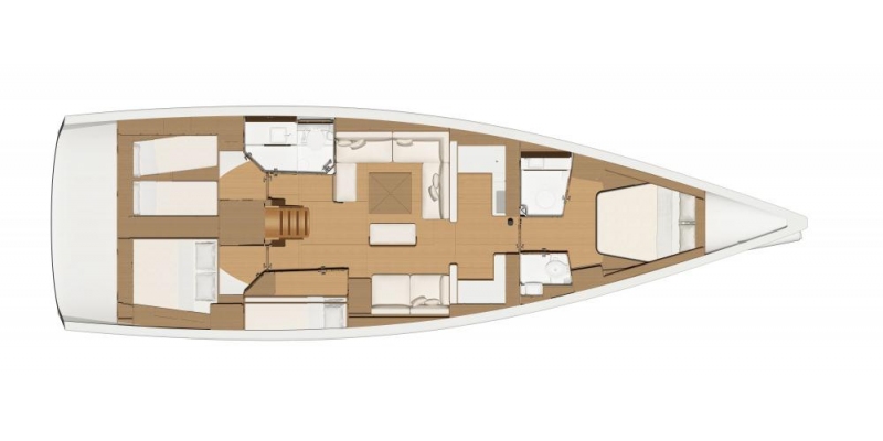 Dufour Yachts 520 Grand Large layout 5