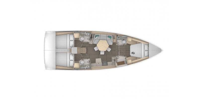 Dufour 44 layout 2