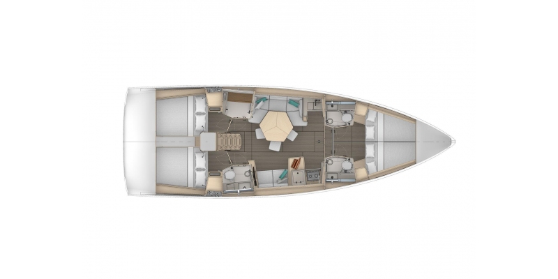 Dufour 44 layout 3