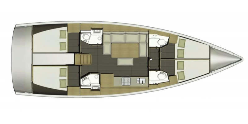 Dufour 460 layout 4