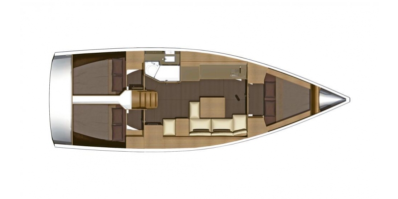 Dufour Yachts 382 Grande Large layout 6