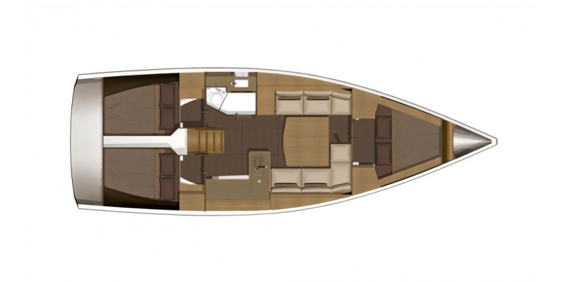 Dufour Yachts 382 Grande Large layout 5