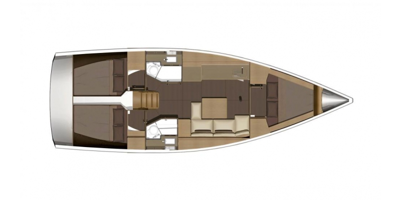 Dufour Yachts 382 Grande Large layout 1