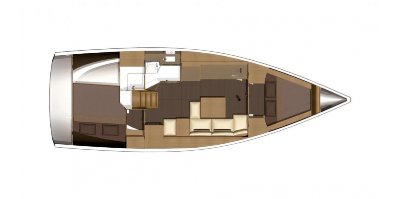 Dufour Yachts 382 Grande Large layout 2