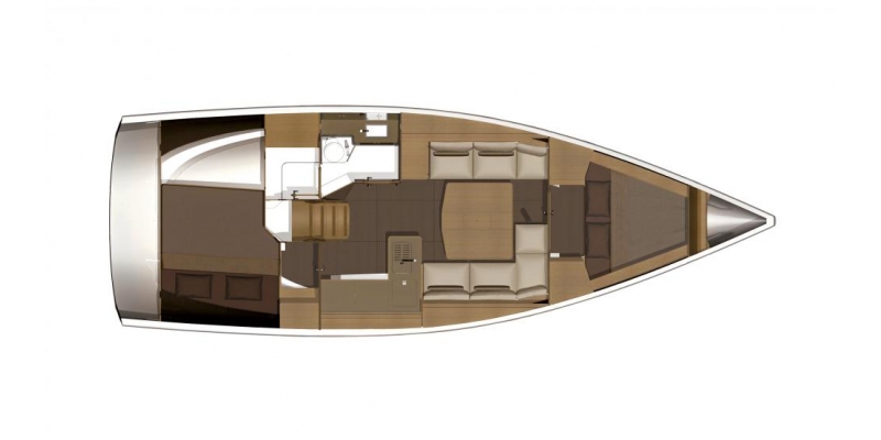 Dufour Yachts 382 Grande Large layout 4